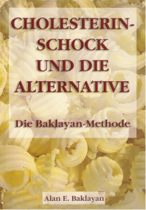 Cholesterin-Schock und die Alternative - Alan Baklayan